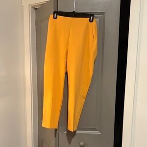 Sunny Yellow Tapered Ankle Pants
